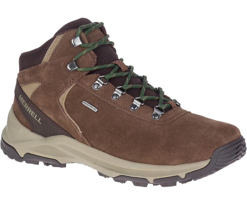 Buty Merrell Erie Mid Wasserdicht - Buty Trekkingowe Męskie Merrell - Kawa [VOPXD-1639]